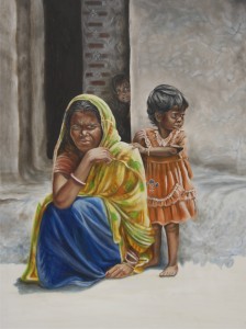 Bihar Family P Painting entitled Bihar Family